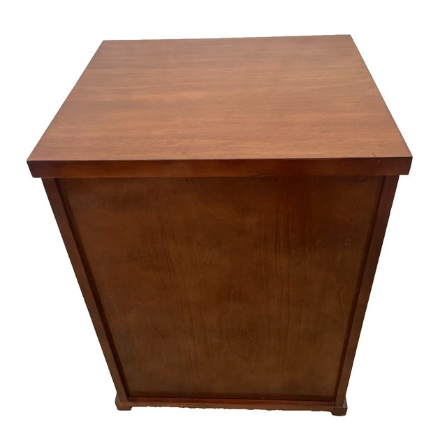 1990s Vintage File Cabinet Mission Arts and Crafts Style Three Drawers One Legal Size For Sale - Image 5 of 11