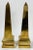 Mid 20th Century Vintage Late 20th C Grande Brass Obelisks, a Pair For Sale - Image 5 of 9