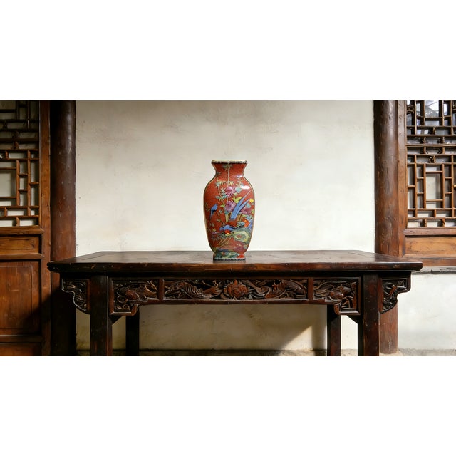 "W-14.5cm,H-34.5cm Experience the beauty and elegance of Chinese history with our Chinese Vintage Porcelain Handcrafted...