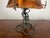 1960s Vintage Brutalist Enameled Copper and Metal Table Lamp, 1960s For Sale - Image 5 of 9