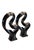 Contemporary Pair of Modern Abstract Black Sculptures – Organic Infinity Form, 17” Gallery Style Statement Decor For Sale - Image 3 of 11