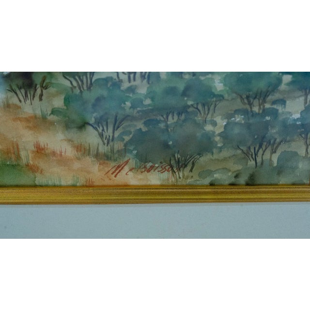 Farmhouse Late 20th Century Mc Boisson - Untitled, Watercolor on Paper For Sale - Image 3 of 4