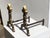 Art Deco Neoclassical Bronze Andirons, France, 1950, Set of 2 For Sale - Image 9 of 14