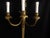 An impressive pair of rococo french giltwood wall lights. Each is carved with feathers, tassels and ribbons, there are...