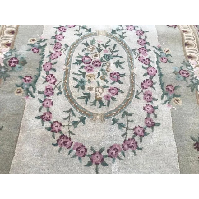 Savonnerie Hand Tufted Rug, 1990s For Sale - Image 4 of 13