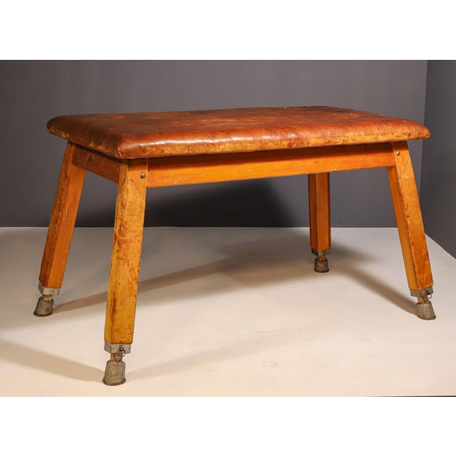 1950s Large Gymnastic Bench, Former Czechoslovakia, 1950s For Sale - Image 5 of 6