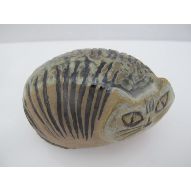 Lisa Larson Lilla Zoo Series Cat Loaf Stoneware Gustavsberg Sweden Figurine For Sale - Image 4 of 10