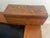 oak liqour holder for wine or liquor bottle from the 1950's/1960's. plays how dry i am when opened. condition consistent...