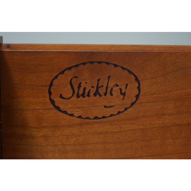 Stickley 3 Drawer Mahogany Chairside Accent Chest For Sale - Image 16 of 18