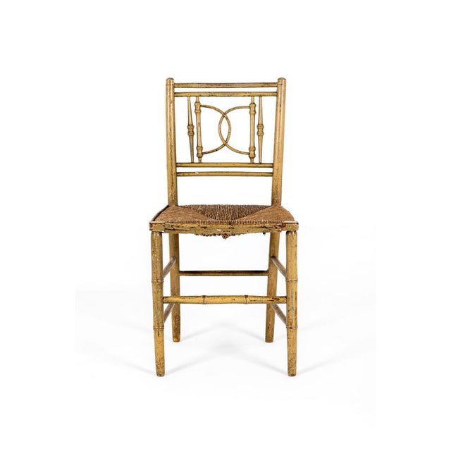 Georgian Side Chair with Rattan Seat For Sale - Image 14 of 14