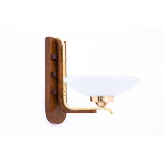 1950s Art Deco Style Wall Lamps, Poland, 1950s, Set of 5 For Sale - Image 5 of 9