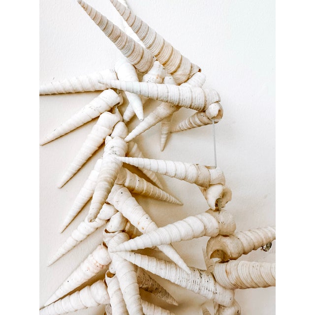 Vintage Coastal Beach Seashells Holiday Christmas Garland or Table Decor For Sale - Image 6 of 11
