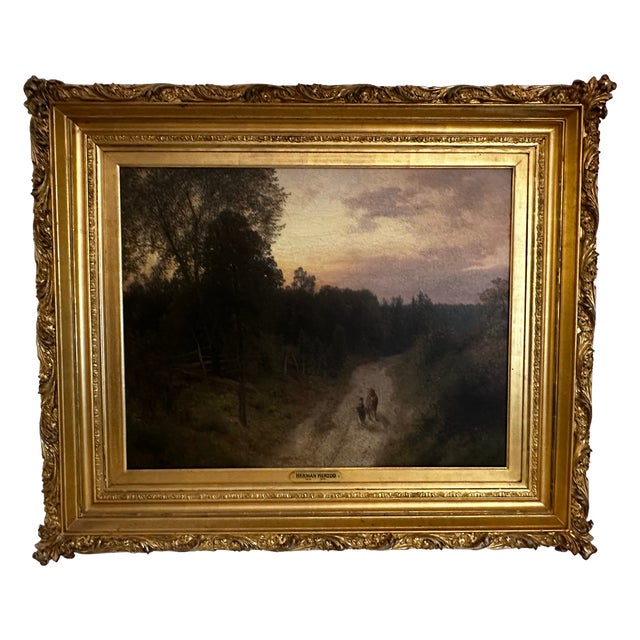 Large Landscape Painting by Hermann Ottomar Herzog For Sale