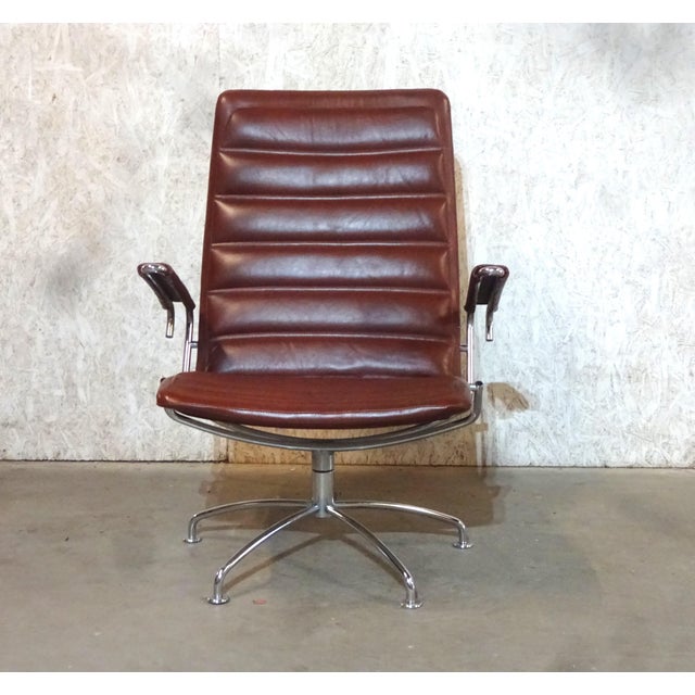 Metal SAS Series Lufthavnstol Lounge Chair by Jens Amundsen for Fritz Hansen / Copenhagen Airport, 1982 For Sale - Image 7 of 10