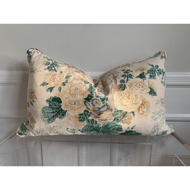 Lee Jofa Althea Linen Citron Lumbar Pillow Chairish