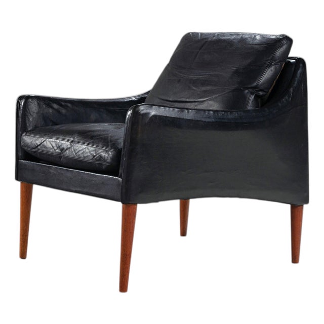 Model 800 Lounge Chair in Leather by Hans Olsen for CS Mobler, 1958 For Sale