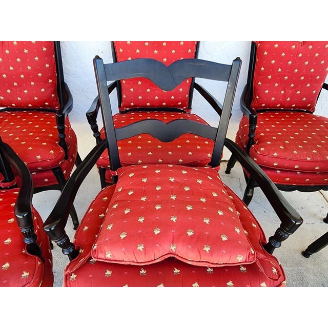 1980s French Country Dining Chairs by Pearson For Sale - Image 5 of 12