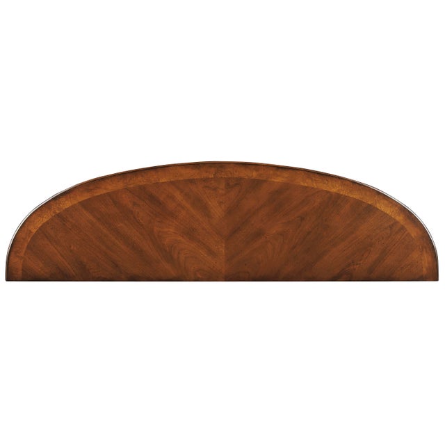 Traditional Astor 54"W Demilune Console Table, Nutmeg For Sale - Image 3 of 5