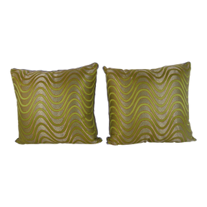 Chinese Couture Silk Pillows - A Pair