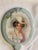 1980s Vintage Hand-Painted Porcelain Vanity Mirror For Sale - Image 5 of 7