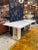 Stone 1980s Italian White Marble Dust Dining Table For Sale - Image 7 of 9
