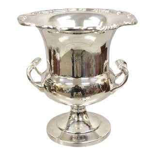 Towle Silver Plate Champagne Chiller Ice Bucket Trophy Cup Njpha 1988 Champion B For Sale