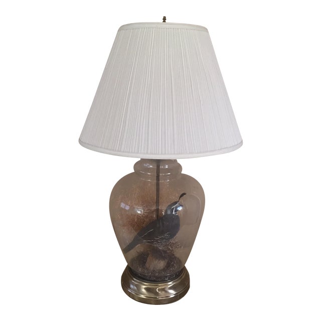 Vintage Quail Taxidermy Lamp Chairish
