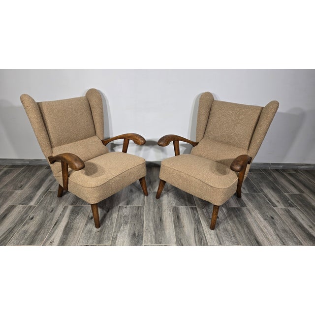 Vintage Armchairs by Krasna Jizba, 1960s, Set of 2 For Sale - Image 13 of 14