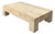 Vintage Monumental Travertine Parsons Coffee Table For Sale