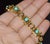 Vintage Mid-Century Solid 18k Gold & Natural Persian Turquoise Bracelet For Sale - Image 10 of 11