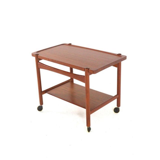 1960s Teak Trolley by Hans J. Wegner for Andreas Tuck For Sale - Image 5 of 11