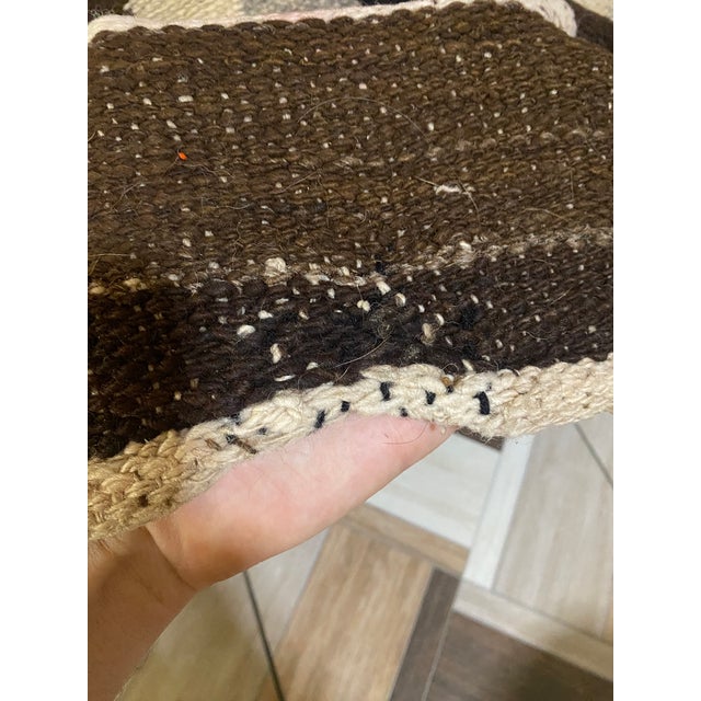 Brown Mid-20th Century Vintage Monumental Peruvian Inca Figural Folk Textile Wall Hanging (90" X 59") For Sale - Image 8 of 12