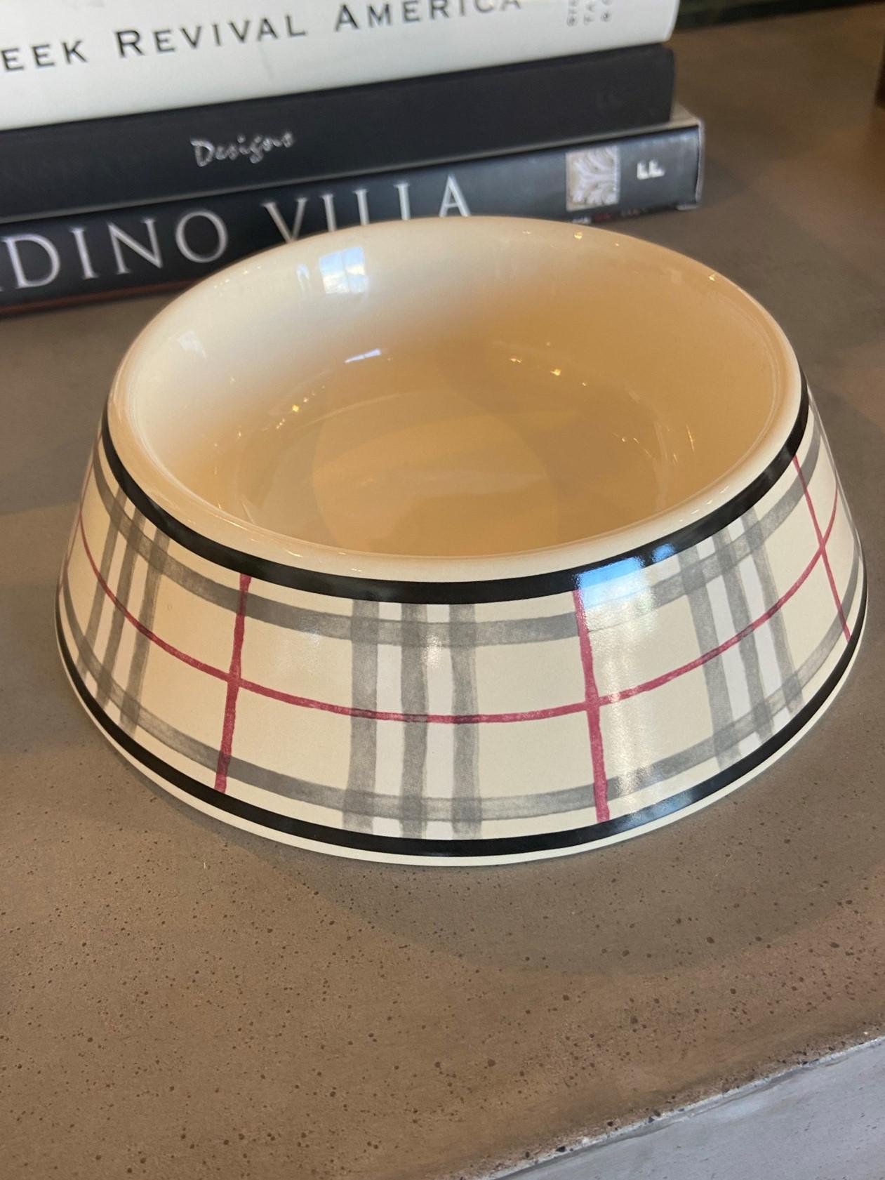 burberry dog bowl