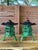 Pair of Vintage Regency Painted Cast Iron Pagoda Garden Lanterns For Sale - Image 11 of 12