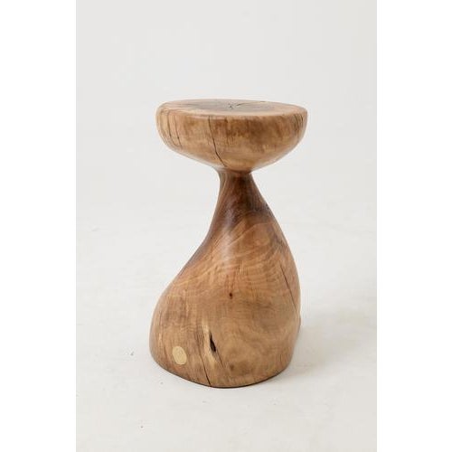 Sculptural Side Table in Walnut by Logniture For Sale - Image 9 of 17