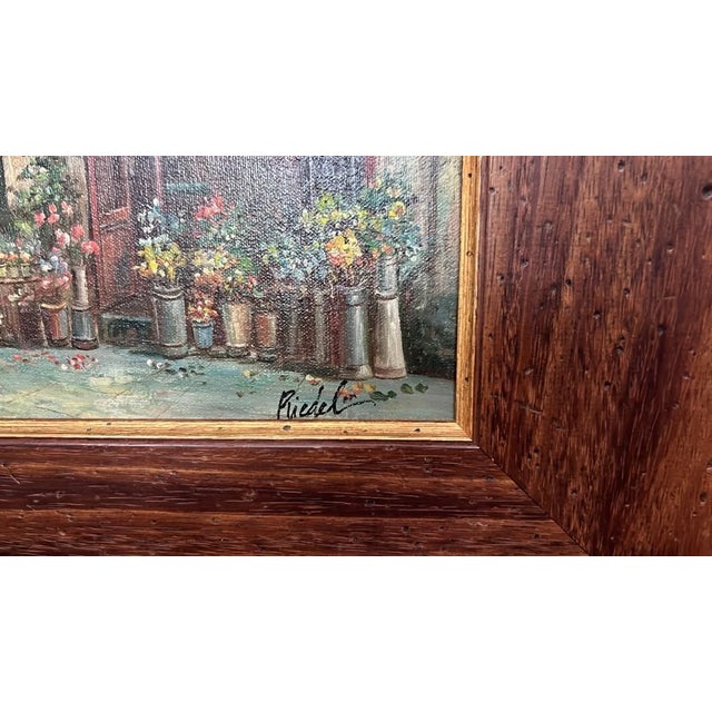 Framed Oil Painting by Patrick Allain For Sale - Image 4 of 5