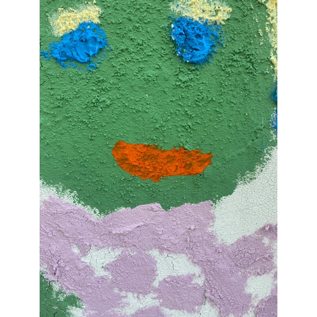 Paint Contemporary Folk Art Fauvist Figurative Abstract Painting, Framed For Sale - Image 7 of 9