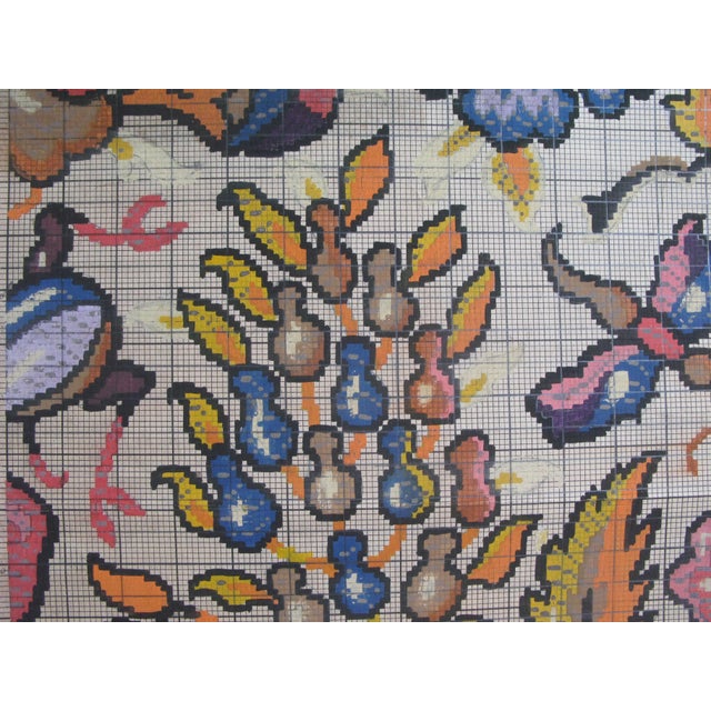1910s Antique French Textile Design For Sale - Image 5 of 9