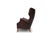 Animal Skin Danish Modern Leather Wingback Lounge Chair, Denmark, Circa 1940s For Sale - Image 7 of 12