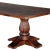 Far Pavilions Solid Mango Wood Entryway Distressed Brown Table | 118 Long Transitional Dining Table | Double Pedestal Dining and Conference Table For Sale - Image 4 of 5