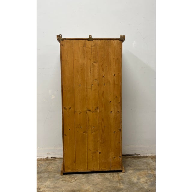 Wood 19th Century English Pine Wall Cupboard For Sale - Image 7 of 8
