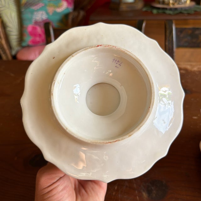 Pair of Antique Job Ridgway Cauldon Place Covered Sauce Tureens, Pattern B1154, Circa 1808-1814 For Sale - Image 10 of 12