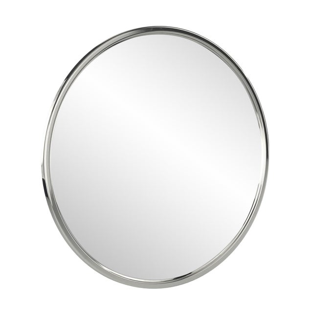 Contemporary Simone Round Mirror For Sale - Image 3 of 7