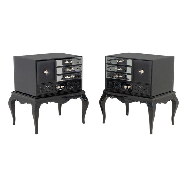 Boca Do Lobo "Brooklyn" Bedside Cabinets, Pair For Sale