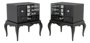 Boca Do Lobo "Brooklyn" Bedside Cabinets, Pair