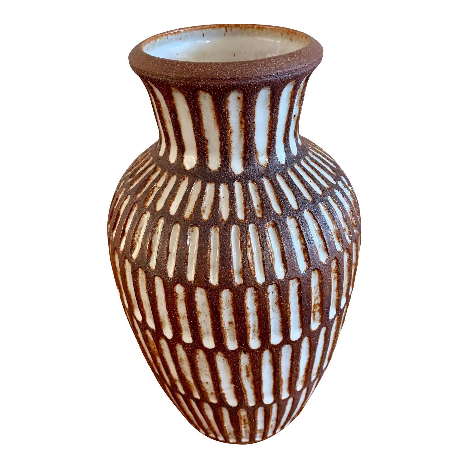 Mid Century Modern Modernist California Pottery Artist Signed and