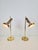 Set of 2 Vintage Brass Table Lamps by Solken Leuchten Trumpet Gold Desk Lamps Beautiful in this gold/brass color. The...