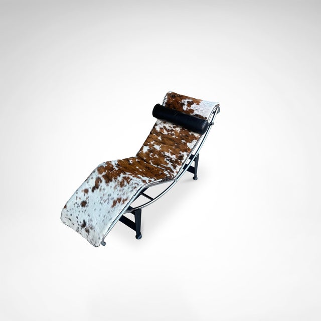 Double Ponyskin LC4 Chaise Longue by Le Corbusier for Cassina, 1990s For Sale - Image 12 of 18