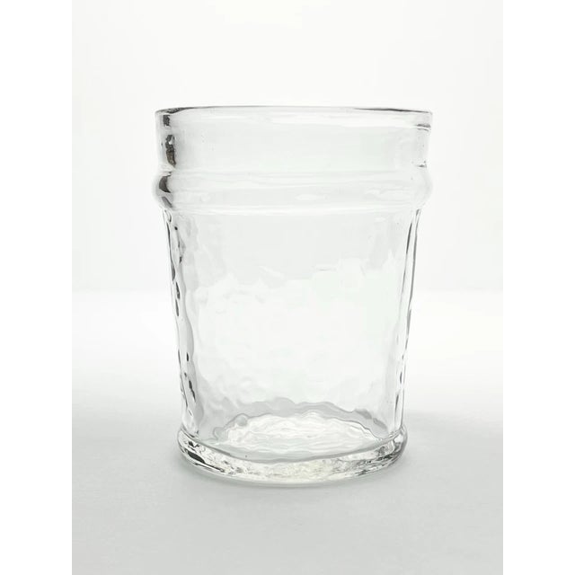 Contemporary Hammered Textured Double Old Fashioned Cocktail Tumbler Glasses - Set of 8 For Sale - Image 3 of 6