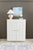 Contemporary Matthew Izzo Home Annie Blush Ceramic Table Lamp With White Linen Coolie Shade For Sale - Image 3 of 5